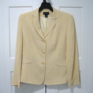 Ann Taylor Women's Two-button Yellow Blazer Business Office Workwear Sz 12P